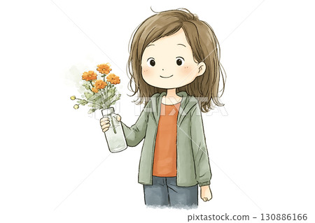 美優系列:小學生美優一邊澆花一邊告訴它們“長大吧” 美優系列:小學生美優一邊澆花一邊告訴它們“長大吧” 130886166