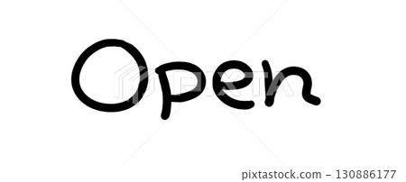 Open Simple handwritten letters 130886177