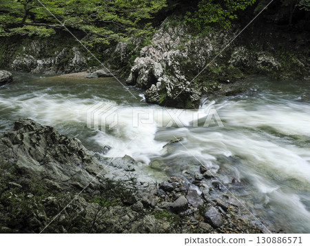 Mountain stream of Chomonkyo Gorge Mountain stream of Chomonkyo Gorge 130886571