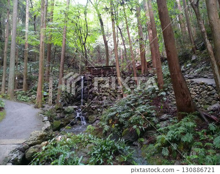 The pure waterfall flowing through Ama-no-Iwato in Shima City (September) The pure waterfall flowing through Ama-no-Iwato in Shima City (September) 130886721