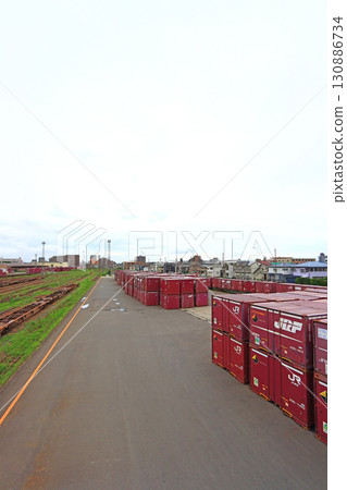 Scenery of Sendai Freight Terminal Station, Sendai City, Miyagi Prefecture Scenery of Sendai Freight Terminal Station, Sendai City, Miyagi Prefecture 130886734