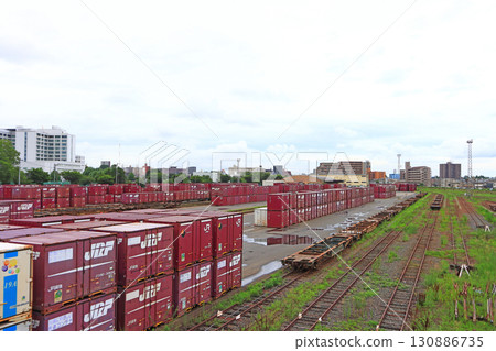 Scenery of Sendai Freight Terminal Station, Sendai City, Miyagi Prefecture Scenery of Sendai Freight Terminal Station, Sendai City, Miyagi Prefecture 130886735