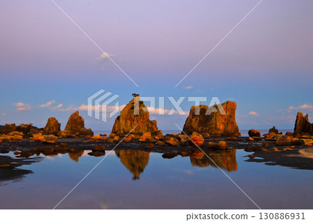 [和歌山縣] 黃昏的橋行岩 130886931