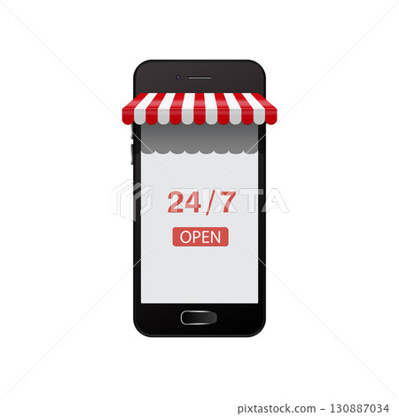 online shop on smart phone online shop on smart phone 130887034