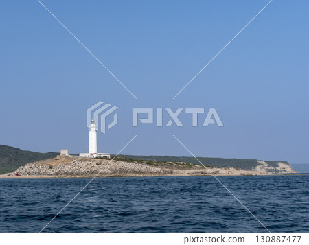 Trafalgar Lighthouse coastal panorama Trafalgar Lighthouse coastal panorama 130887477