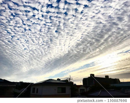 Fall clouds in autumn 130887698