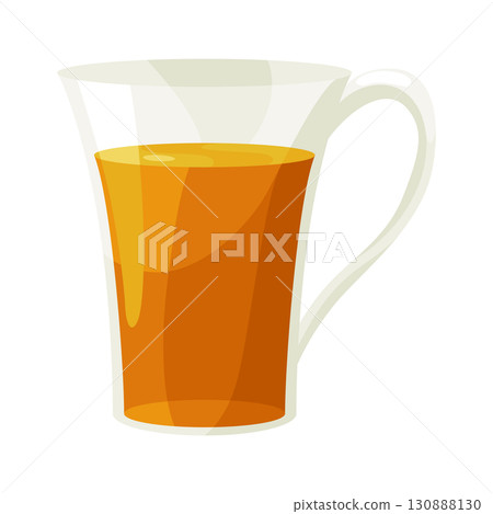 Tea brewing icon. Accessories for tea party. Traditional and cozy tea drinking. Element for aromatic hot drink. Flat vector illustration isolated on white background Tea brewing icon. Accessories for tea party. Traditional and cozy tea drinking. Element for aromatic hot drink. Flat vector illustration isolated on white background 130888130