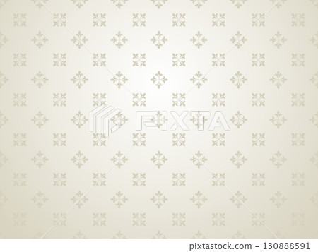 Flower geometric pattern. Seamless vector background. Beige ornament 130888591