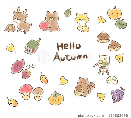 Autumn assortment (no background) Autumn assortment (no background) 130888686