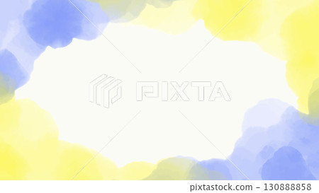 黃色和藍色水彩風格背景圖 黃色和藍色水彩風格背景圖 130888858