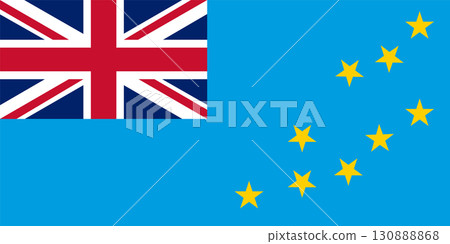 Illustration of the Tuvalu Flag. Flag of Tuvalu Detailed National Symbol of Patriotism and Freedom. 130888868