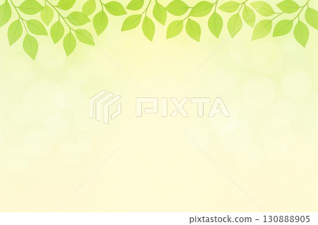 背景材料新鮮綠葉生態影像 130888905