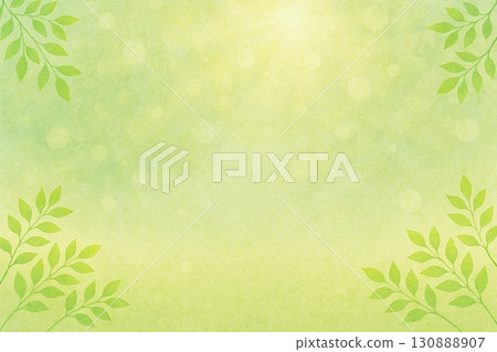 Background material Fresh green leaves Eco image 130888907