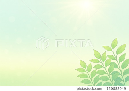 背景材料新鮮綠葉生態影像 130888949