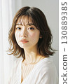 A woman with a white shirt 130889385