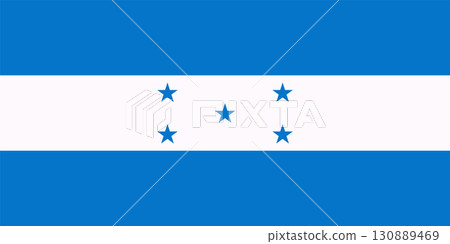 Illustration of the Honduras Flag. Flag of Honduras Detailed National Symbol of Patriotism and Freedom. 130889469
