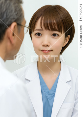 Woman working at hospital 130890024