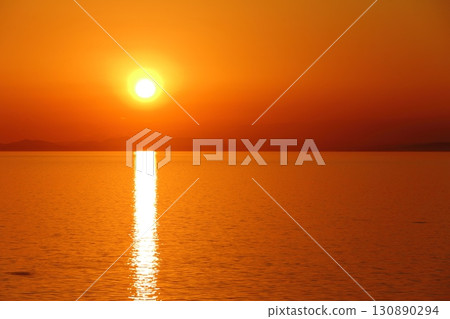 Arao City Ariake Sea Coast New Year's Day Dusk Arao City Ariake Sea Coast New Year's Day Dusk 130890294