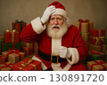 收到錯誤禮物的慌張聖誕老人 130891720
