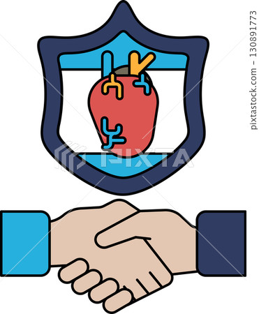 A black and white image of two hands shaking with a heart in the middle A black and white image of two hands shaking with a heart in the middle 130891773