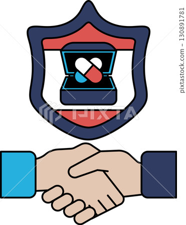 A black and white image of two hands shaking with a ring in the middle A black and white image of two hands shaking with a ring in the middle 130891781