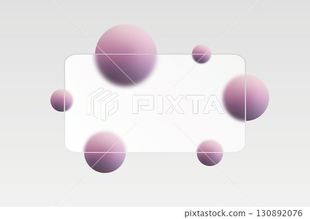 Elegant design with gradient spheres and clear glass. Eps 10 Elegant design with gradient spheres and clear glass. Eps 10 130892076