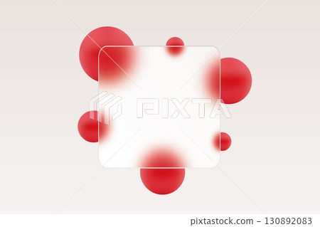 Glass frame against a background of blurred red circles. Eps 10 Glass frame against a background of blurred red circles. Eps 10 130892083