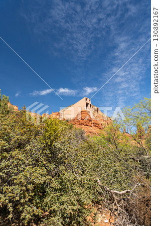 Chapel of the Holy Cross built into red rock cliffs in Sedona, Arizona Chapel of the Holy Cross built into red rock cliffs in Sedona, Arizona 130892167