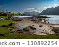 Coastal Landscape With Fjord And Cottage Near Leknes On Lofoten Islands In Norway 130892254