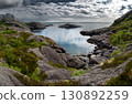 Hiking Trail At The Coast Of Nusfjord On Lofoten Islands In Norway 130892259