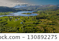 Aerial View Of Coastal Landscape Near Leknes And Mortsunt On Lofoten Islands In Norway 130892275