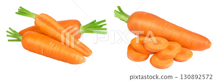 Carrot isolated on white background with  full depth of field 130892572