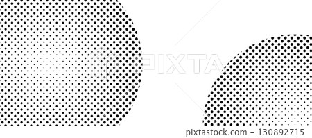 Halftone pattern features a gradient effect, with varying density of dots. Halftone pattern features a gradient effect, with varying density of dots. 130892715
