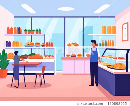 百貨公司地下室的熟食店 130892925