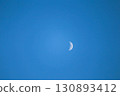 White crescent moon and sky 130893412
