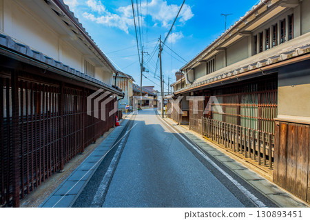Streetscape of Serimachi, Hikone, Shiga Prefecture 130893451
