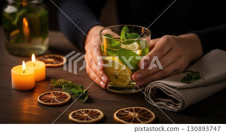 Evening Detox with Candlelight 130893747