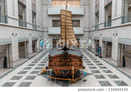 Turtle Ship Replica in the Atrium, War Memorial of Korea, Seoul 130894330