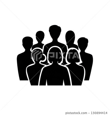 teamwork, silhouette, people 130894414