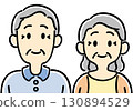 Smiling elderly couple② 130894529