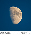 moon floating in the blue sky 130894939
