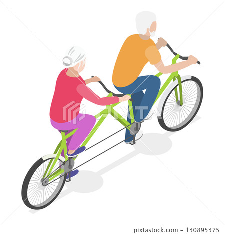 3D Isometric Flat Illustration of Healthy And Active Lifestyle. Item 5 3D Isometric Flat Illustration of Healthy And Active Lifestyle. Item 5 130895375