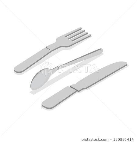 3D Isometric Flat  Set of Plastic Waste. Item 8 130895414