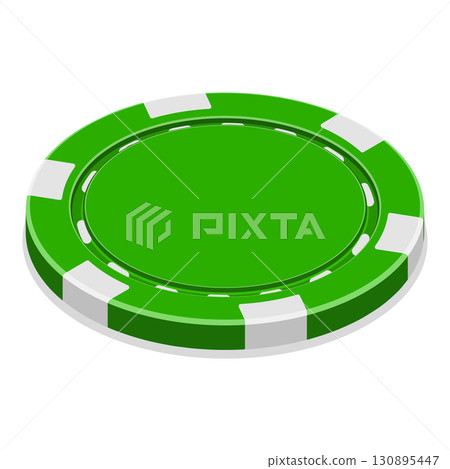 3D Isometric Flat Set of Casino Elements. Item 8 3D Isometric Flat Set of Casino Elements. Item 8 130895447