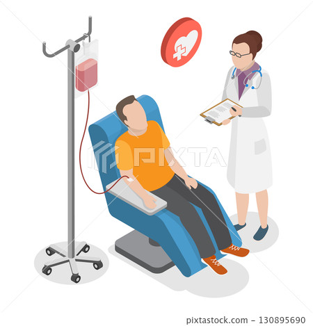 3D Isometric Flat  Illustration of Community Service. Item 2 130895690