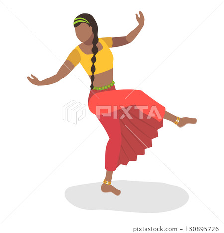 3D Isometric Flat Set of India Culture, Art and Music. Item 3 3D Isometric Flat Set of India Culture, Art and Music. Item 3 130895726