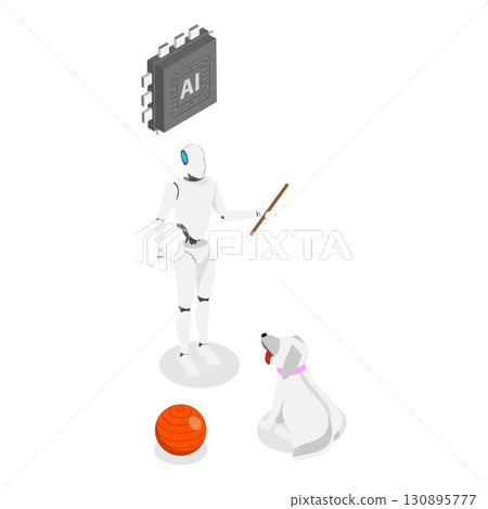 3D Isometric Flat Illustration of Vet Services. Item 1 3D Isometric Flat Illustration of Vet Services. Item 1 130895777