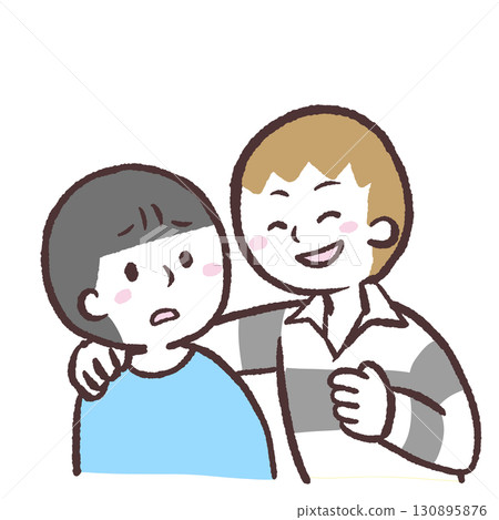 Illustration of a familiar man Illustration of a familiar man 130895876