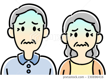 Pale senior couple 130896416