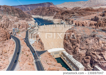 Hoover Dam in Las Vegas, Nevada, USA Hoover Dam in Las Vegas, Nevada, USA 130897047